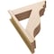 Ekena Millwork 7 1/2-in W x 26-in D x 32-in H Funston Trad Rough Cedar Woodgrain TimberThane Outlooker, Primed Tan OUTUR075X26X32FST04RCPR - alternate 4
